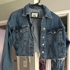 Forever 21 cropped jean jacket